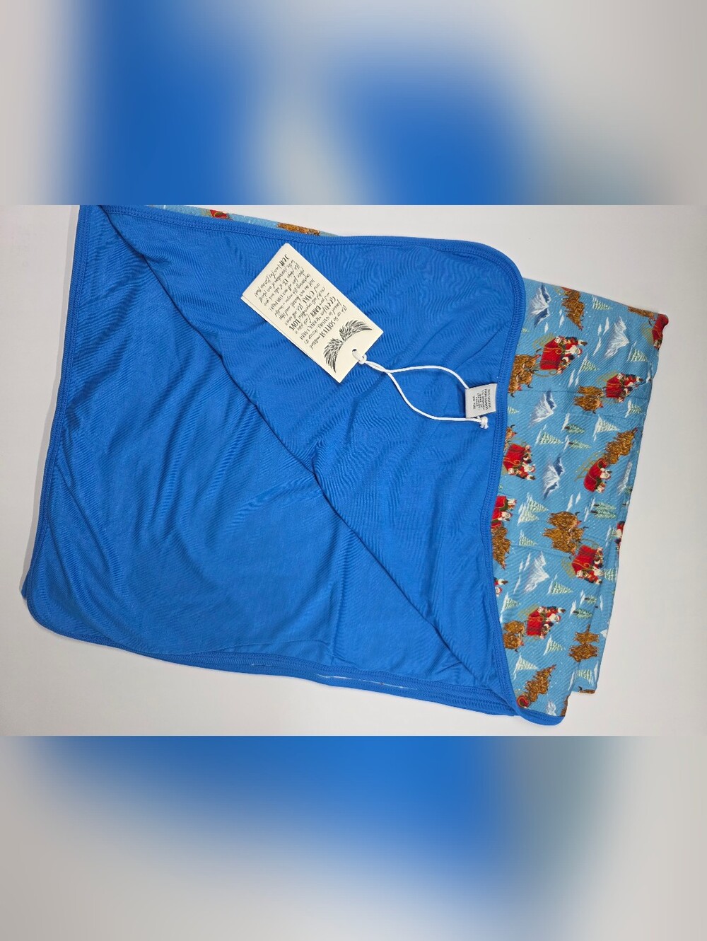 Free Birdees Santa & Highland Cattle Blanket